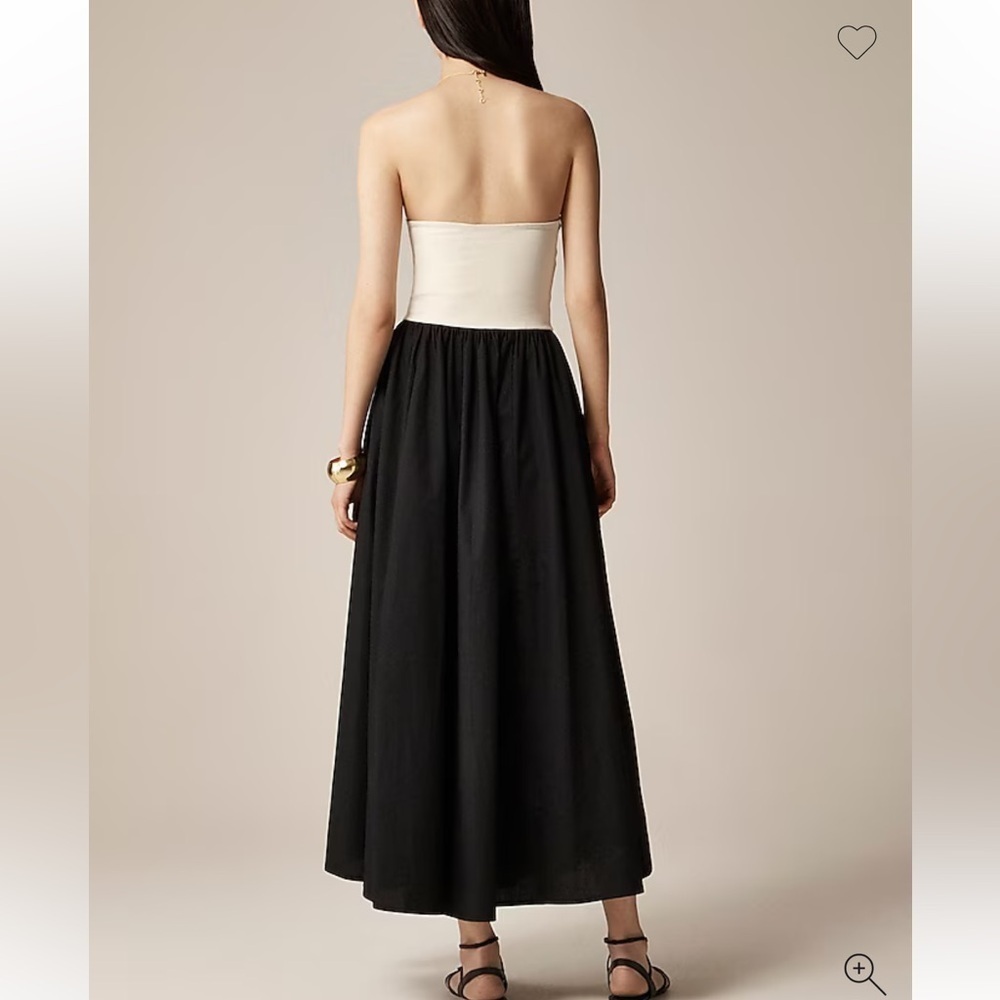 NWT J Crew Strapless colorblock mixy dress - Picture 3 of 7
